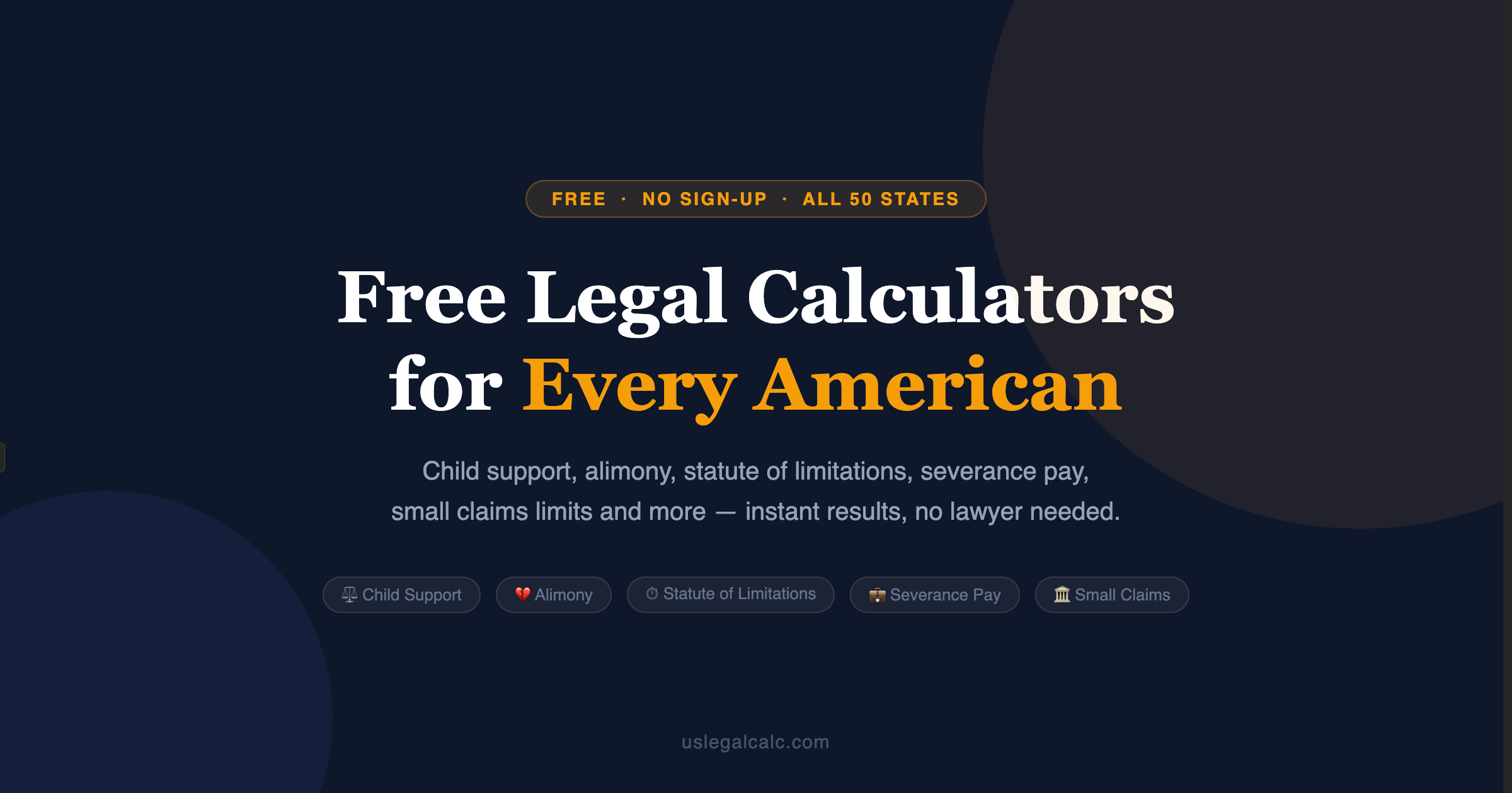 Uslegalcalc